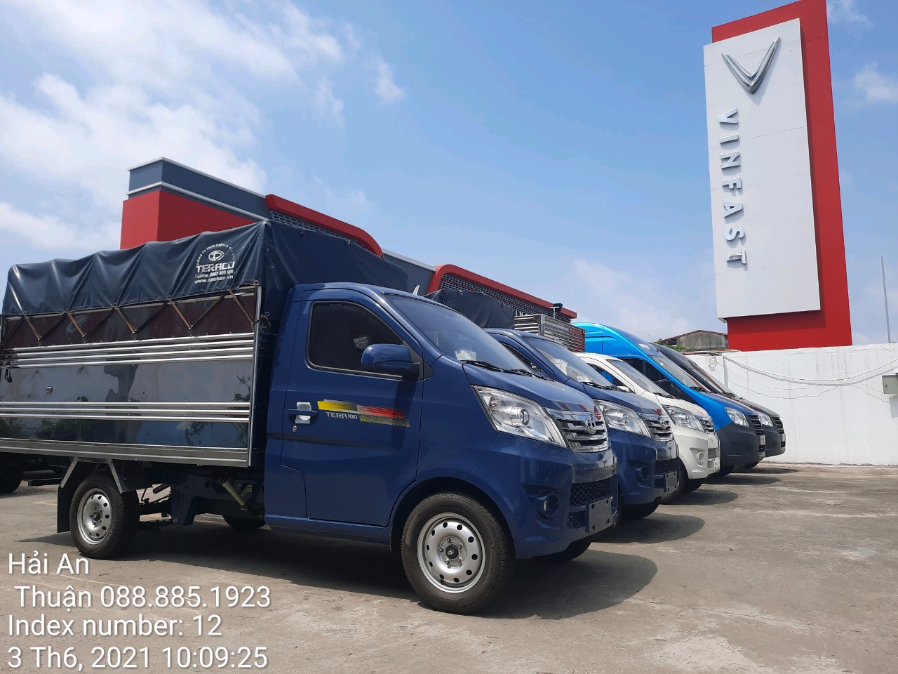 bán xe tải Teraco Tera 100 tải trọng 945kg tại hải phòng